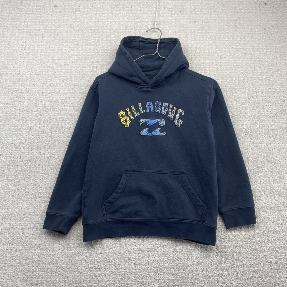 Y2K Billabong Hoodie Youth Sz M / 10-12 Blue Surf Skater Grunge Cyber Pullover